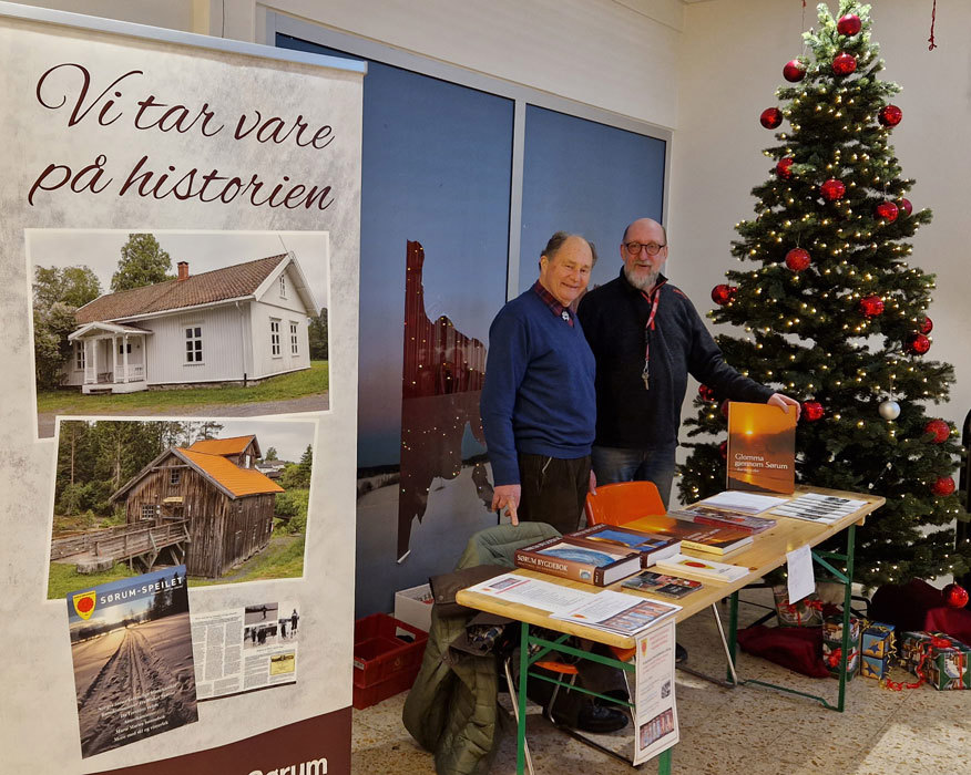 Historielaget hadde utsalg på Fokus før jul
