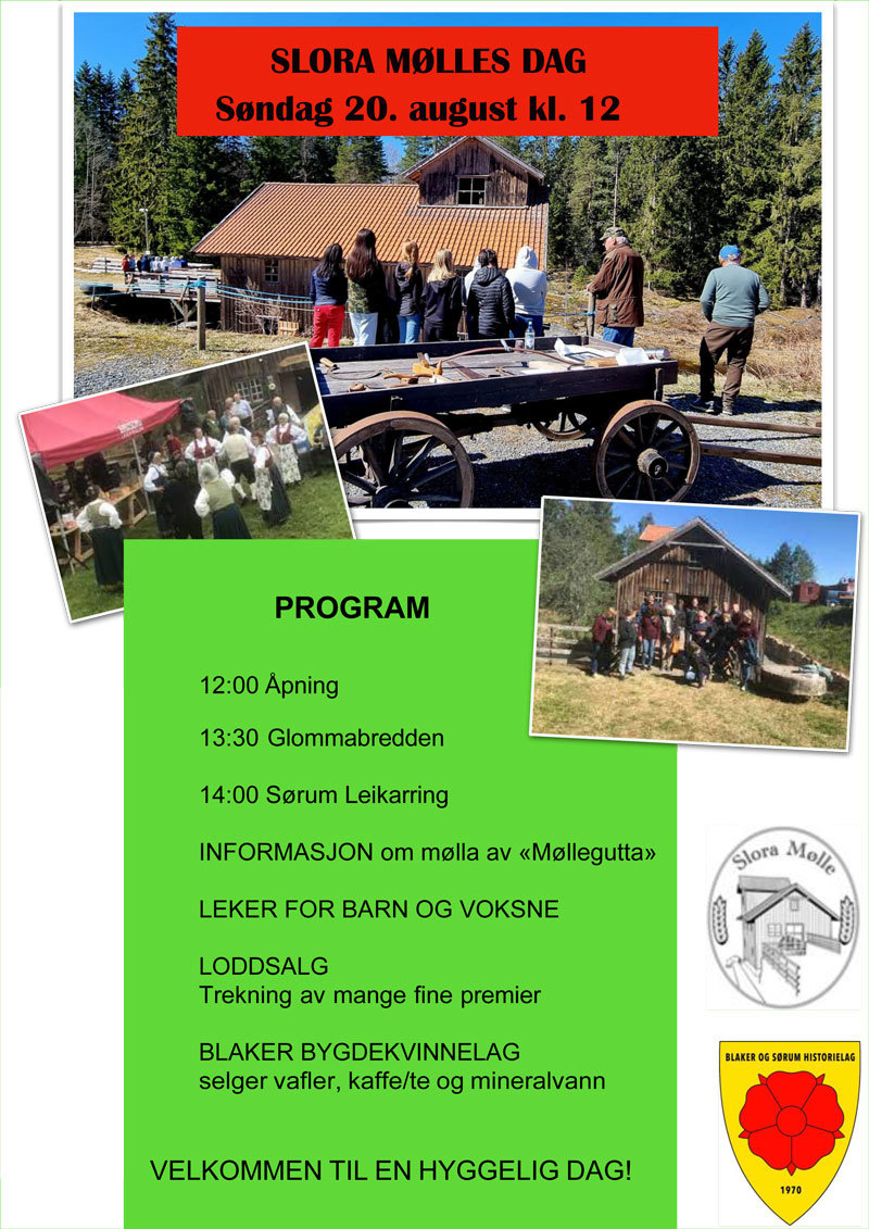 Slora Mølles Dag 20. august 2023