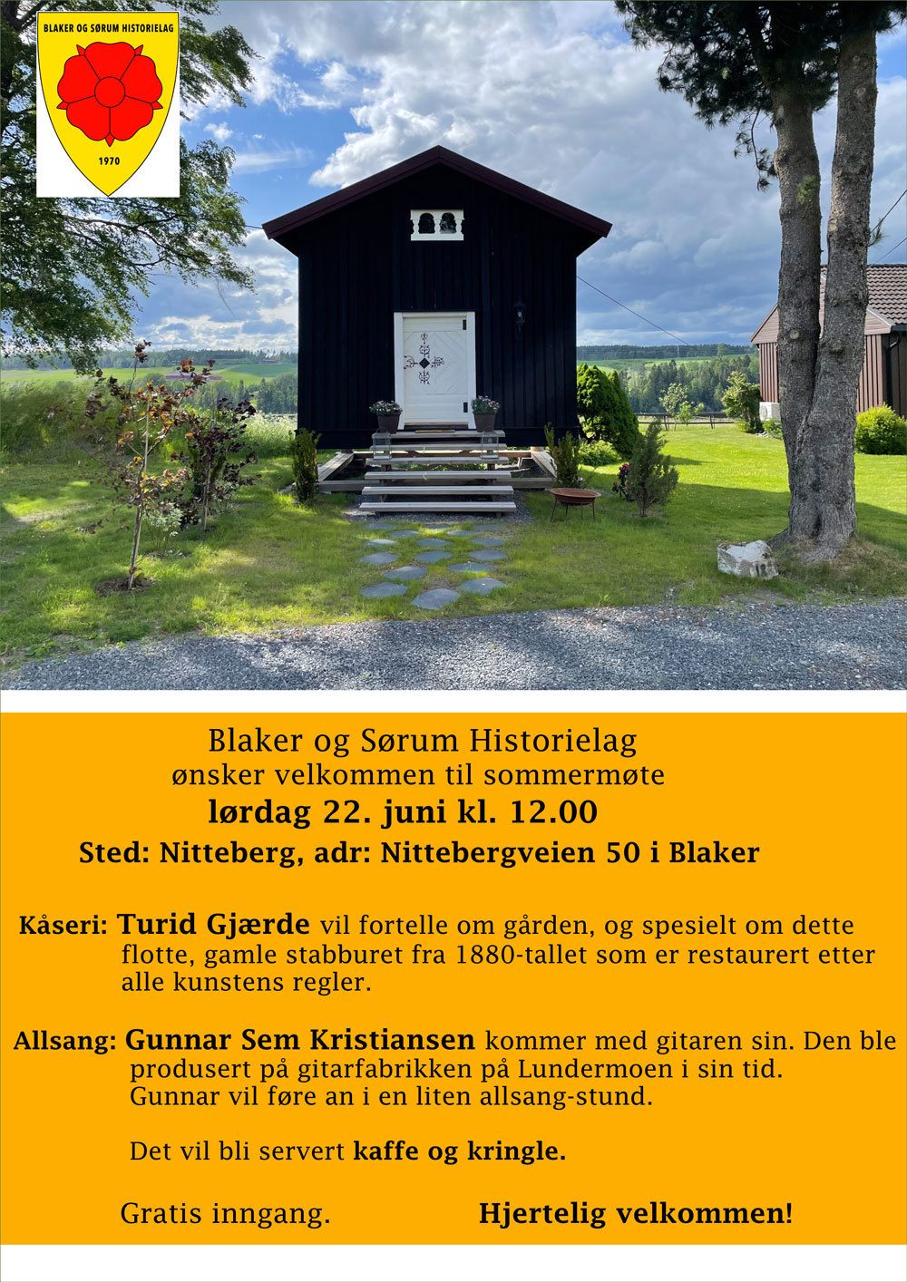 Velkommen til sommermøte 22. juni 2024