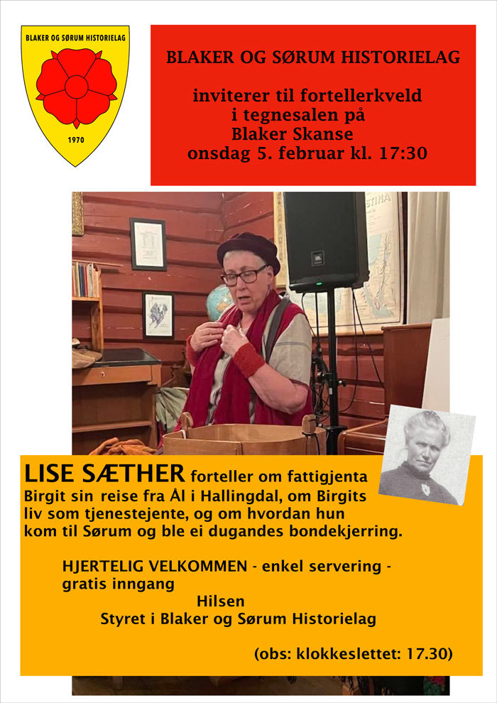 Fortellerkveld på Blaker Skanse