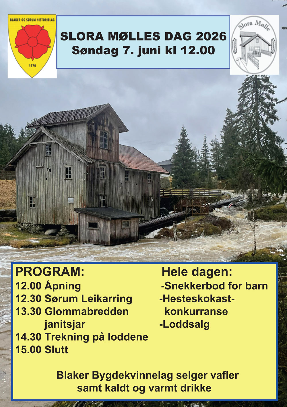Artikkelbilde til artikkelen SLORA MØLLES DAG 7. juni 2026